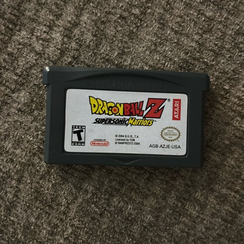 Dragonball Z Supersonic Warriors gameboy advance game
